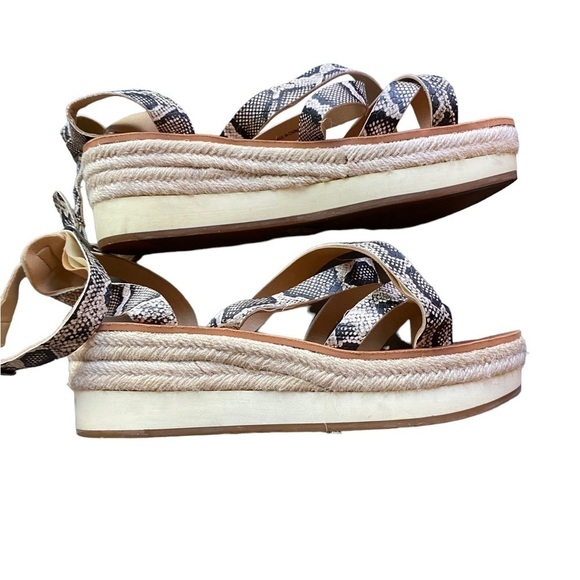 Lucky brand Jakina platform snakeskin sandals - Picture 5 of 10
